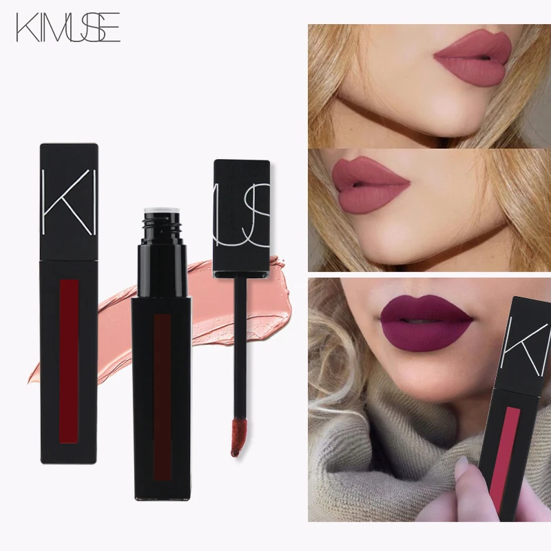 KIMUSE Nude Matte lipstick Rouge a Levre Mat Lips Lipstick Makeup Waterproof Liquid batom mate maquiagem |