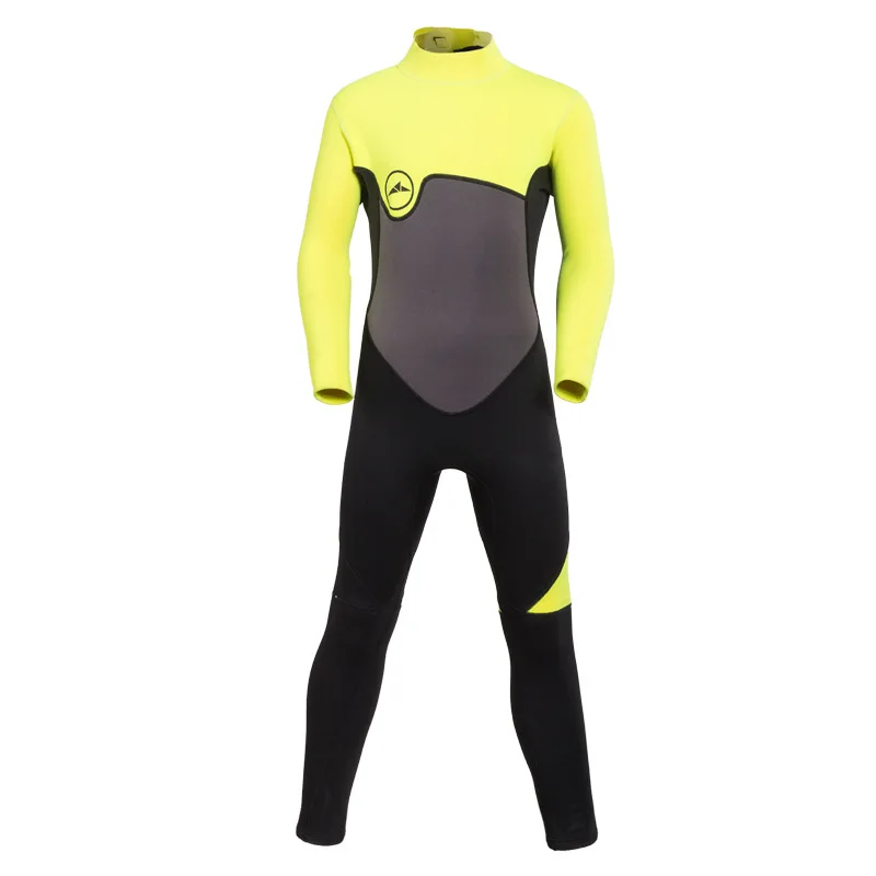 

2MM Neoprene Wetsuits Back Zipper One Piece Swimsuit UV Protection Thermal Spring/Winter Swimwear for Kids Youth Boys Girls