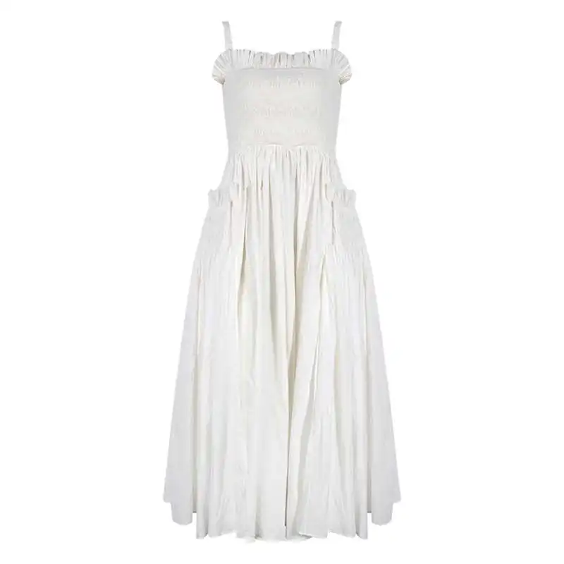 Подиумное дизайнерское винтажное миди платье женские летние сексуальные с открытой спиной белые/черные драпированные до середины икры бальное платье из хлопка