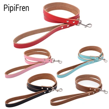 

PipiFren Genuine leather Small Dogs Harness Leash Collar Accessories Chihuahua For Pets Supplies Cats Collars harnais chien hond