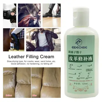 

Professional 120ml Car Interior Leather Cleaner Complete Leather Care Kit Protection Cream For Sofas Cars Furniture