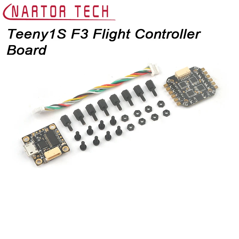

Teeny1S F3 Flight Controller Board Built-in Betaflight OSD 4 in 1 BLHeli_S ESC for FPV Quadcopter Drone