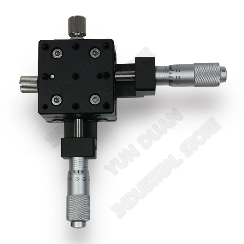 

XY Axis 40*40mm Trimming Station Manual Micrometer Sliding Table Cross Roller Guide Way Linear Stage LY40-C