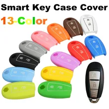 Силиконовый 3 кнопки смарт-пульт дистанционного ключа чехол брелок крышка Держатель для Suzuki SX4 Kizashi 13 цветов