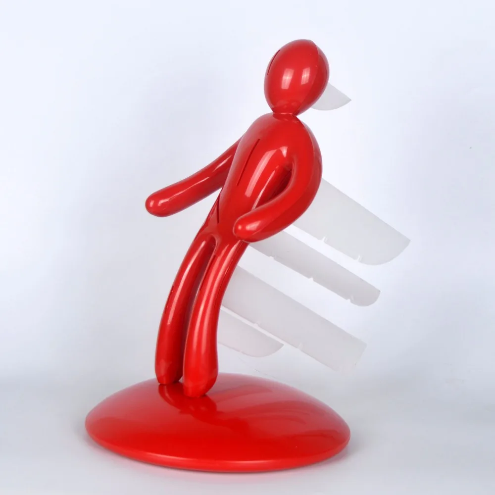  VILEAD Stainless Steel Humanoid Magnet Knife Holder Novelty Kitchen Gifts Creative Blocks Roll Rack - 32833562854