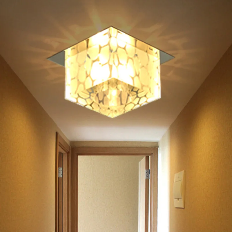 

5W square led crystal lamp light, corridors porch light , creative lamp, Ceiling Lights(AC 220V)