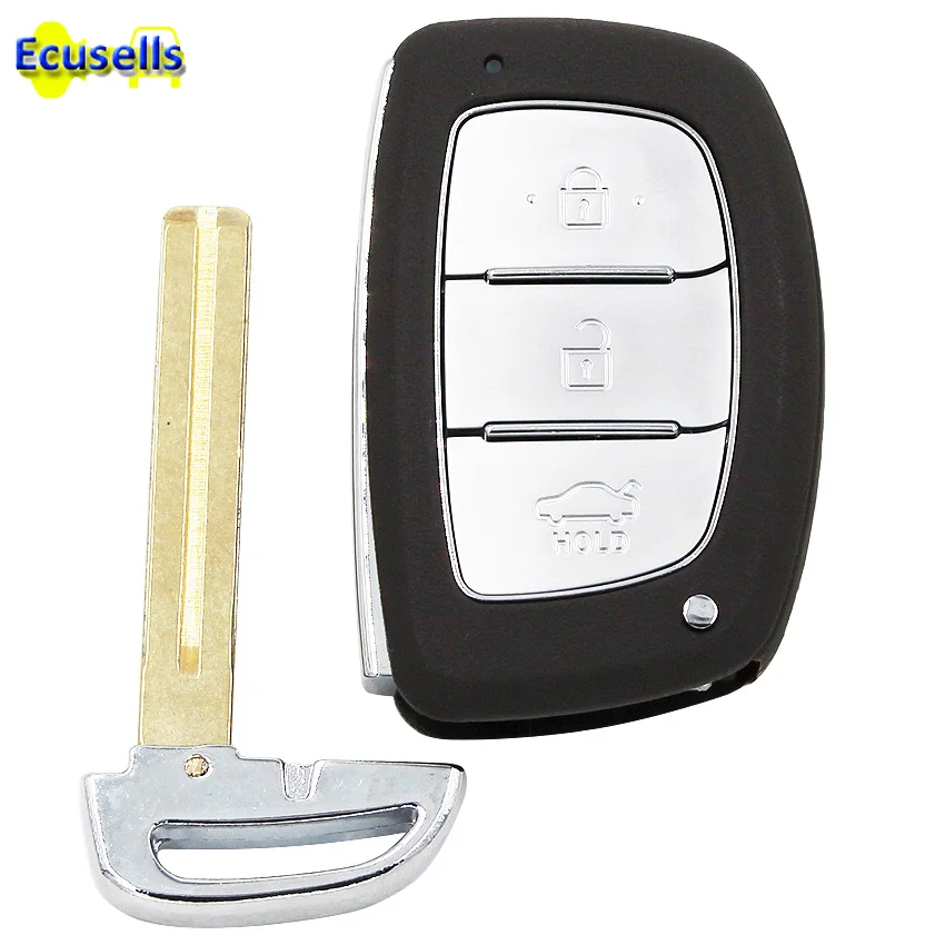 

Smart keyless entry Remote Key Shell Case Fob 3 Button for HYUNDAI IX25 IX35 Elantra Sonata Tucson with uncut insert key