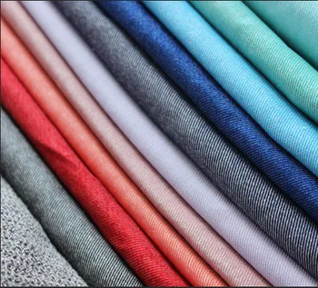 

Candy colors twill cotton stretch denim pants feet suit windbreaker thin cloth fabric diy handmade wholesale free shipping