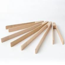 Деревянный чай Пинцет бекон чай клип щипцы бамбуковый кухонный салат тост