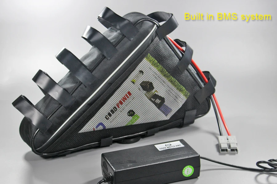 Треугольники LiFePO4 Батарея пакет 48V 20AH для 1000W 1200 W, фара для электровелосипеда в Батарея 51,2 V LiFePO4 Батарея