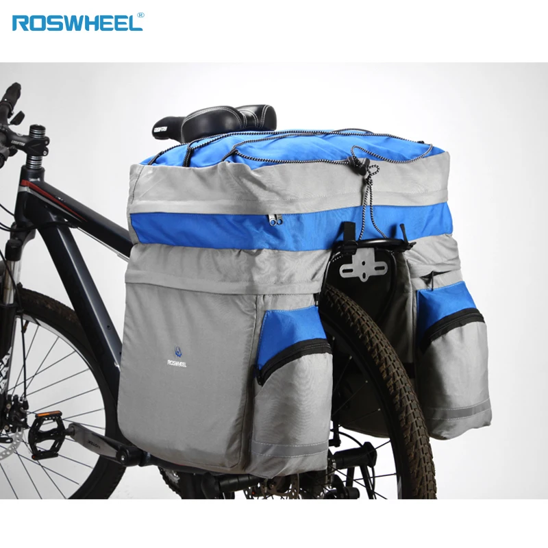 ROSWHEEL велосипедная сумка для велосипеда 60 л задняя стойка для багажника для велосипеда багаж задняя двойная сумка для велосипеда велосипедное седло для хранения дождевик
