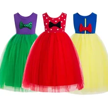 Платье для костюмированной вечеринки «Спящая красавица», «Анна», «Эльза», «Снежная королева»; платья принцессы; Одежда для девочек; платье Белоснежки, Рапунцель, Авроры, Белль