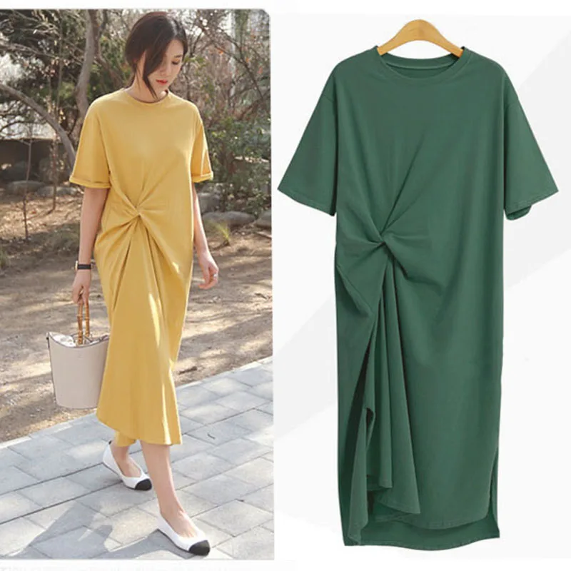 

women summer female new casual gentle waist large size dress elegant lady dress casual female sundress Plus-sized dress