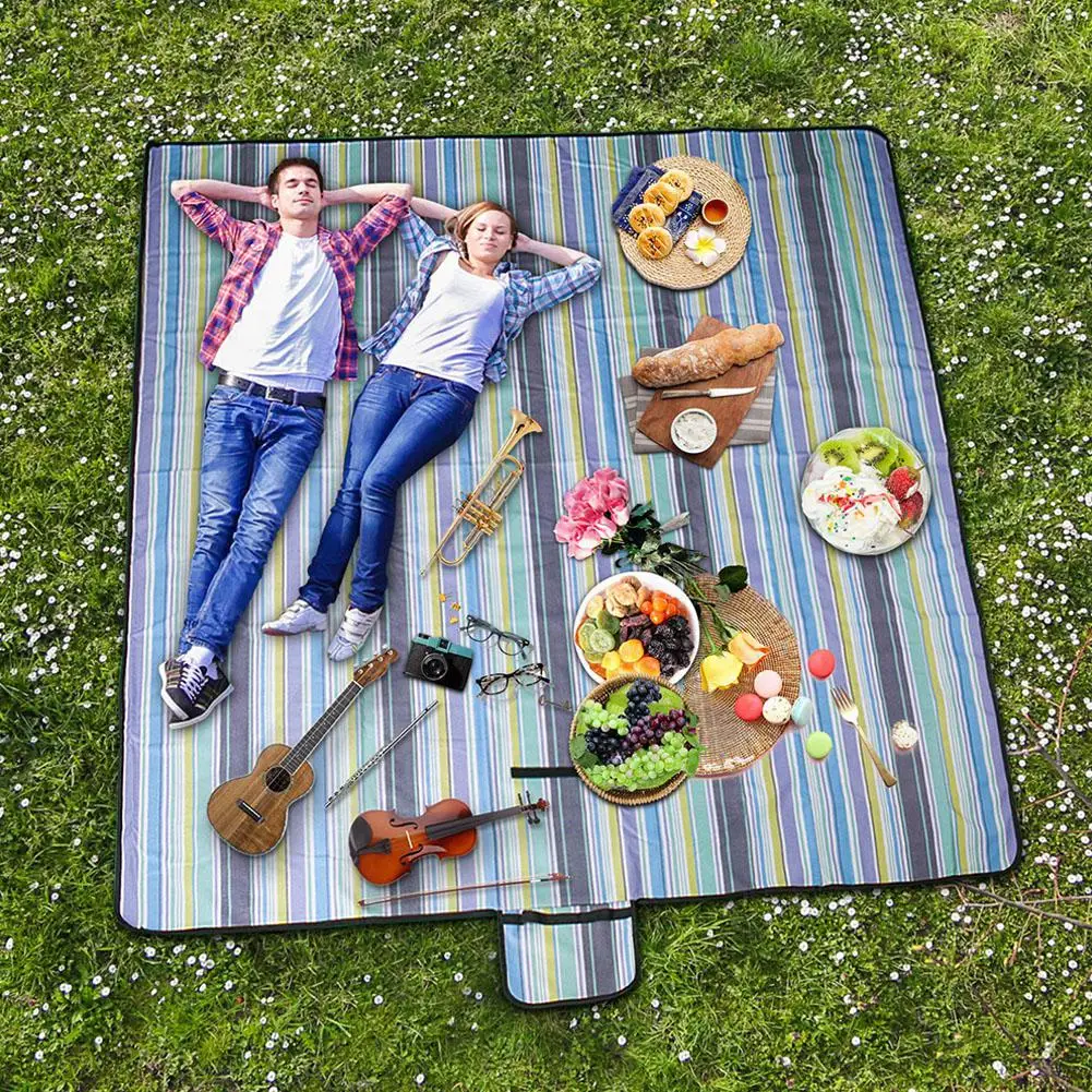 200*200cm Outdoor Picnic Mat Plaid folding camping Baby Climb Blanket