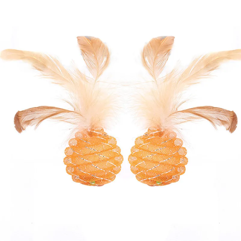 High Quality Pet Cat Toy Newly Design Pet Cat Toy Line Tube Ball With Feather Pet Interactive Toy Fun Pet supplies A28 (3)