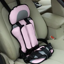 Upholstery Car Seats Covers Kids Safety Rear Seat Thickening Fabric Cotton Adjustable Belt Children’s Chairs 4 Season Universal