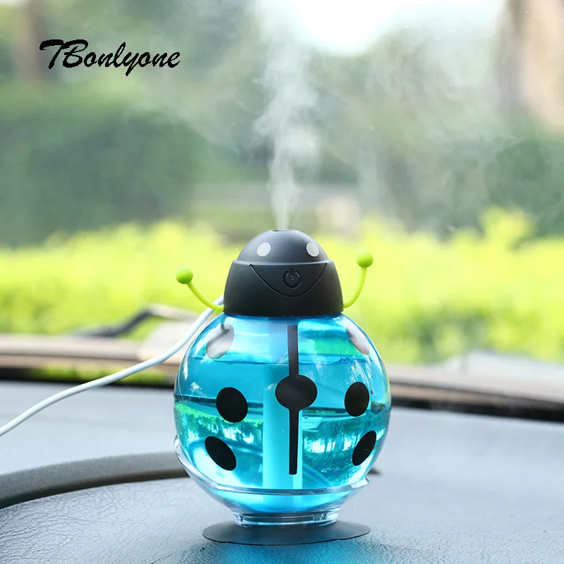 

TBonlyone 260ML Beetles Humidifier Water Soluble Oil Aroma Ultrasonic Diffuser Air Aroma Humidifier Air Humidifier for Home Car
