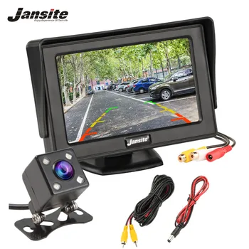 

Jansite 4.3" Car monitor TFT LCD Car Rear View Monitor Parking Rearview System for Backup Reverse Camera Support VCD DVD Auto TV