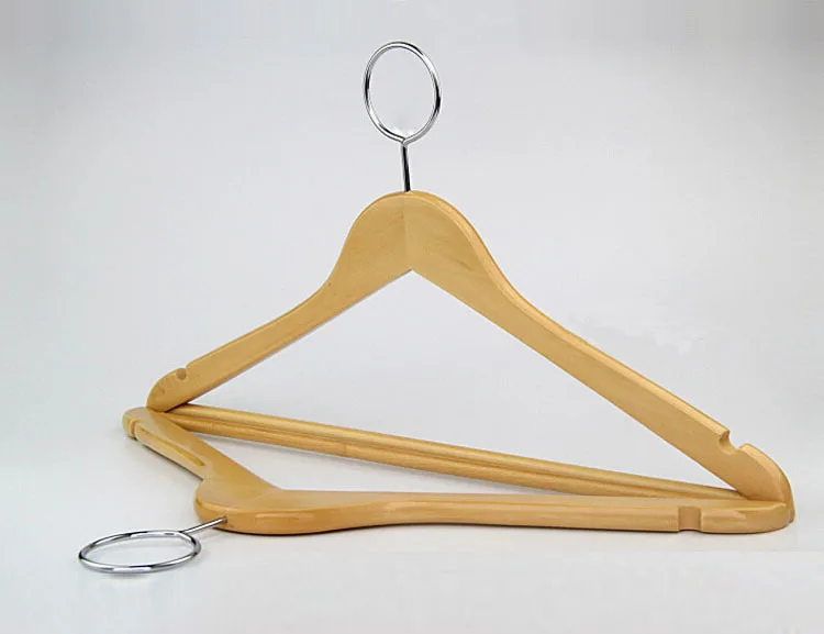 Hangerlink Высокое качество Противоугонная деревянная вешалка для использования в отеле, с крюком безопасности(12 шт./лот