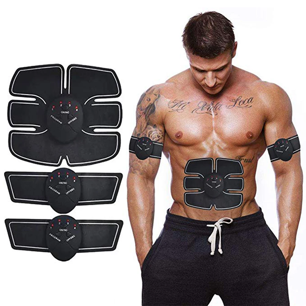 Abdominal Muscle Fitness Trainer Electronic Muscle Exerciser Machine Fitness Belly Leg Arm
