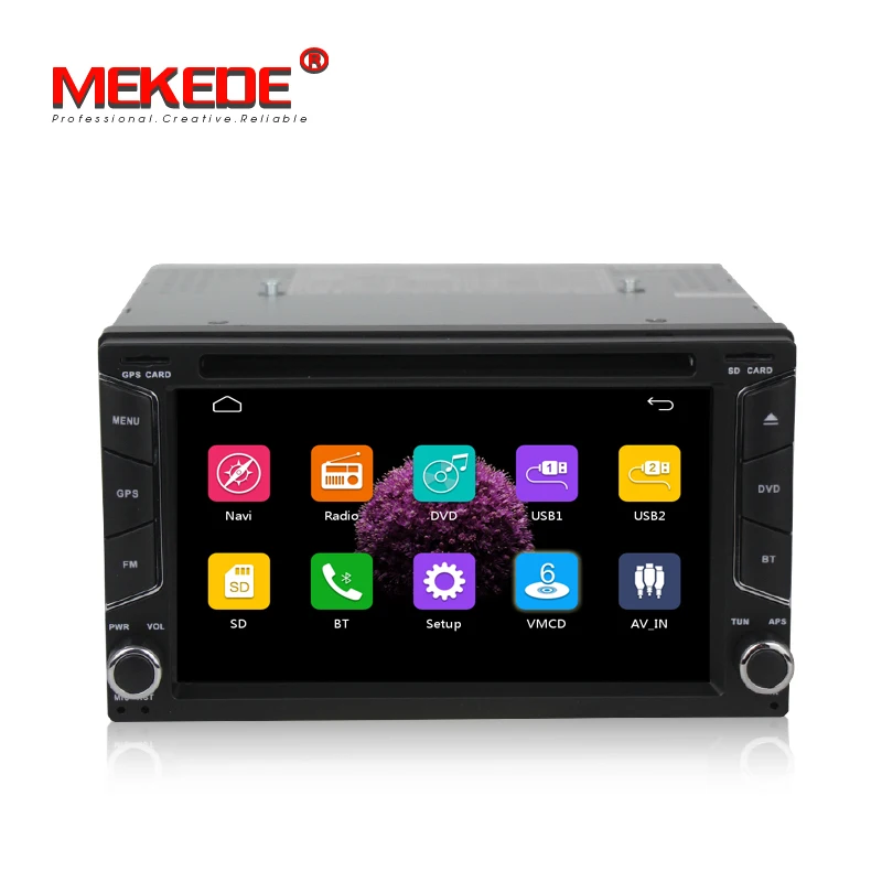 

2 din New universal Car Radio Double 2 din Car DVD Player GPS Navigation In dash Car Stereo video car multimedia free shipping