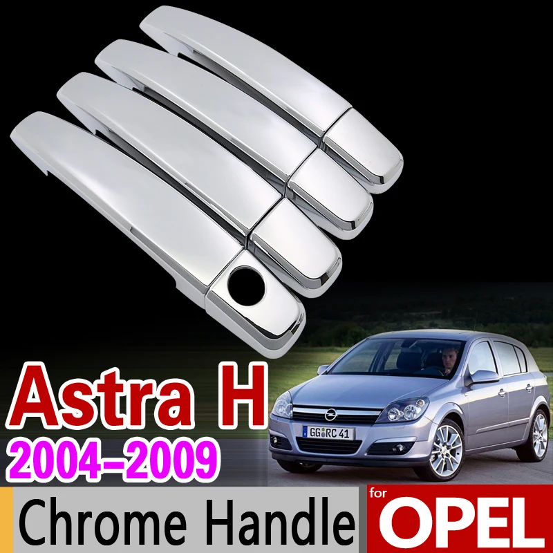 Для OPEL Astra H 2004-2009 Хромированная ручка Накладка набор Holden Vauxhall Astra family 2007 автомобильные аксессуары наклейка для стайлинга автомобилей