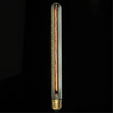 Smuxi 300 мм E27 40 Вт винтажная антикварная лампа накаливания Эдисона T30 220 V