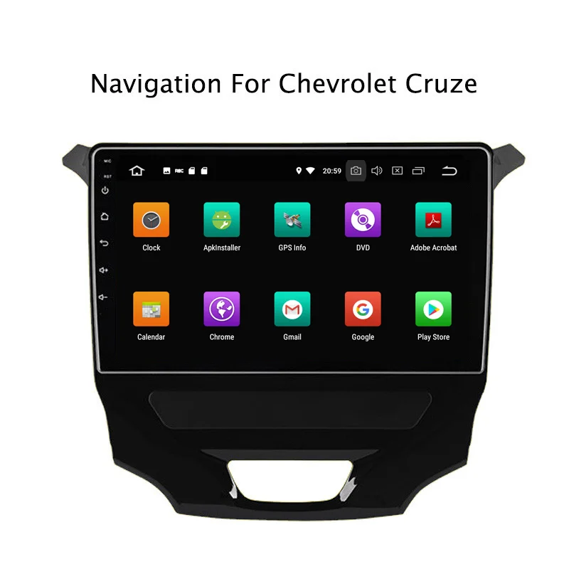 Cheap 9inch 4G RAM 64G ROM Octa Core Android 9.0 Car DVD GPS Navigation For Chevrolet Cruze Car Radio Stereo 2