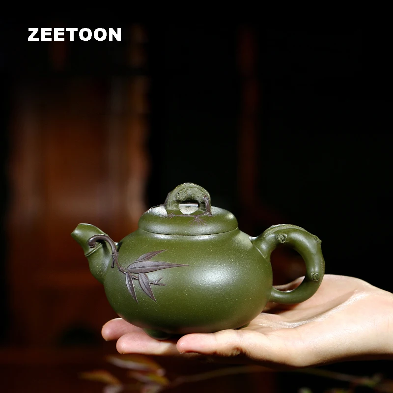 270cc Authentic Yixing Teapot Master Handmade Pine Plum Bamboo Pot