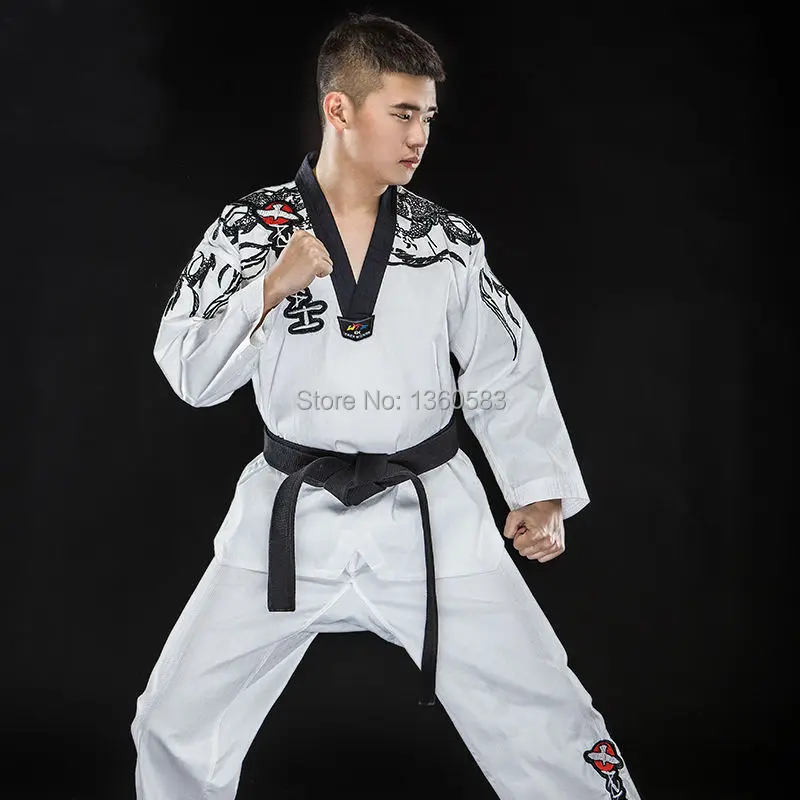 High end genuine Taekwondo uniform adult TKD wear long sleeve men women