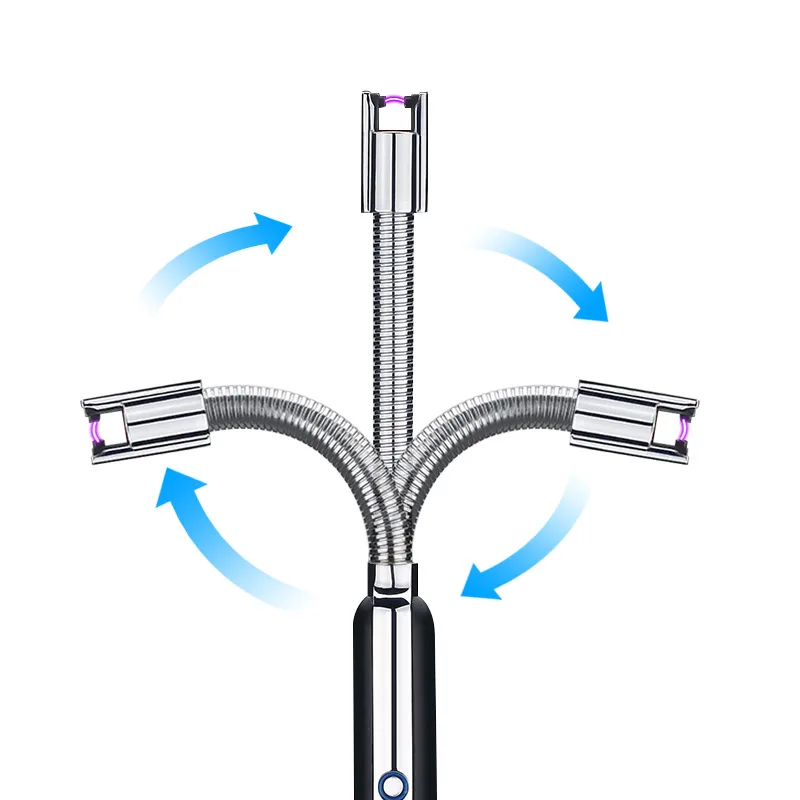 Гибкие USB дуги импульсный воспламенитель для барбекю ветрозащитные электронные зажигалки для курения сигарет на открытом воздухе барбекю Кухонные Принадлежности