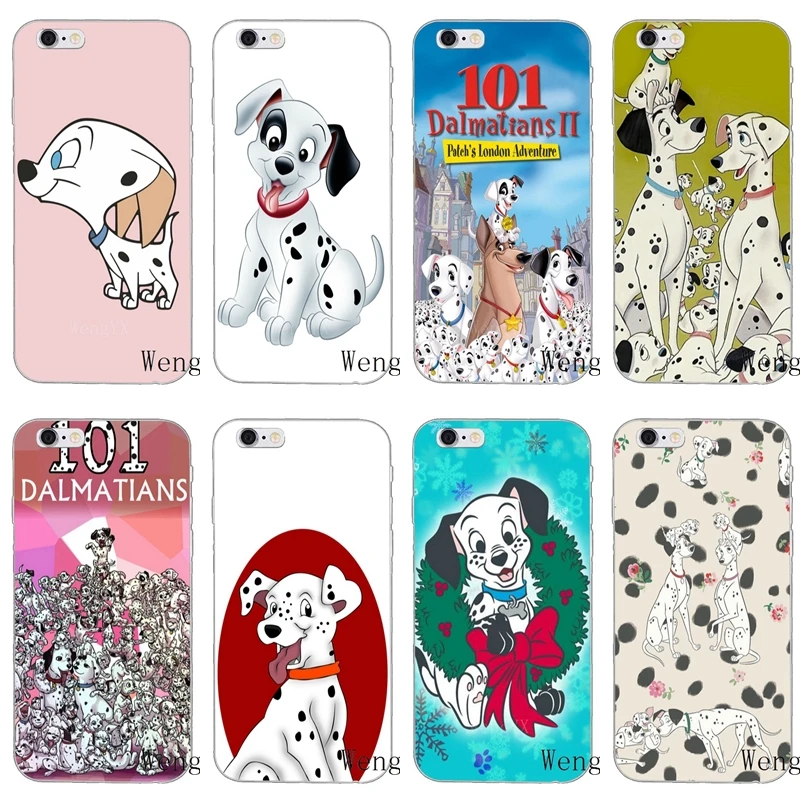 

lovely 101 Dalmatian puppy dog Slim silicone Soft phone case For iPhone X 8 8plus 7 7plus 6 6s plus 5 5s 5c SE 4 4s