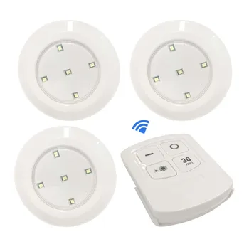 

Ultra Bright Battery Operated LED Puck Lights Under Cabinet Lighting Tap Lights For Closet Wardrobe Stair Hallway Night lamp