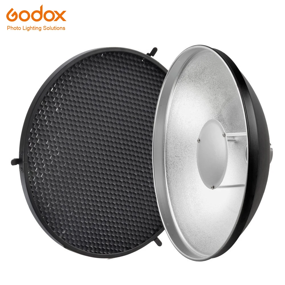 

Godox AD-S3 Beauty Dish Reflector with Honeycomb Cover for Godox Witstro AD200 Pocket Flash Godox AD180 AD360 AD360II Speedlite