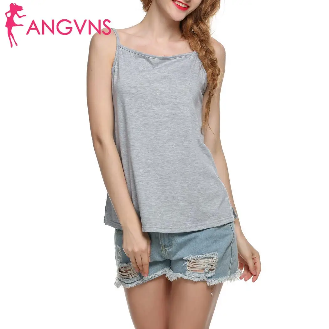 

ANGVNS Loose Vest Basic Women Lady Tank Hollow Sexy Color Cross Fashion Strap Out Camis Casual Pure Tops