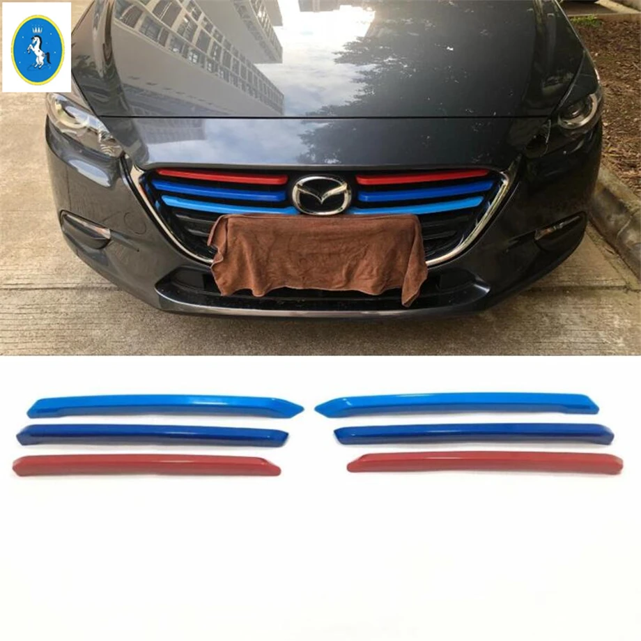 Yimaautotrims авто аксессуары Передняя решетка гриль Вставки гоночный чехол отделка 6