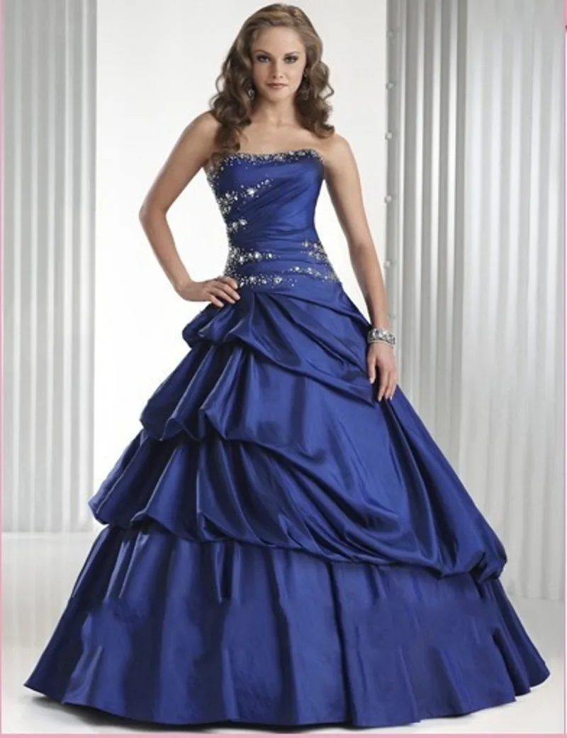 indigo quinceanera dresses