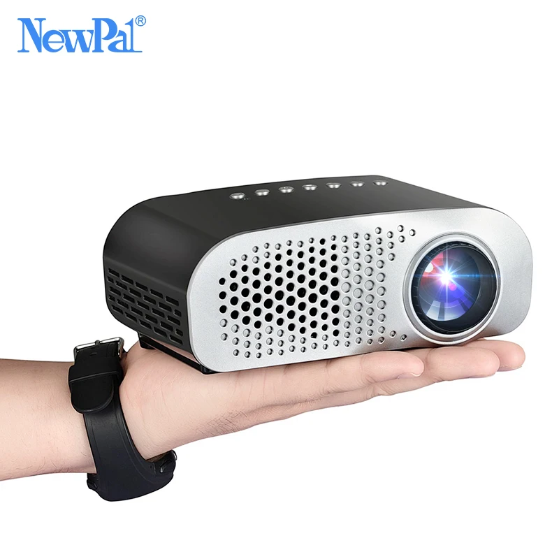 Newpal جهاز عرض (بروجكتور) ليد GP802A المنزل متعاطي المخدرات للأطفال 1920*1080 P HD جهاز عرض صغير دعم SD HDMI USB Newpal جهاز عرض (بروجكتور) ليد GP802A المنزل متعاطي المخدرات للأطفال 1920*1080 P HD جهاز عرض صغير دعم SD HDMI USB