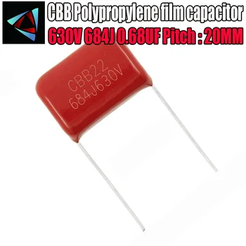 

6PCS 630V 684J 0.68UF Pitch 20MM 684 630V 680nf CBB Polypropylene film capacitor
