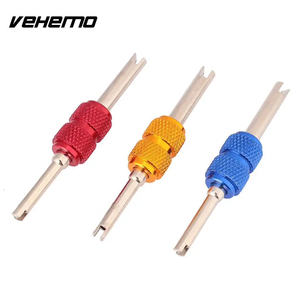 Car Tire Valve Core Remover Installer Aluminum Alloy Dual Repair