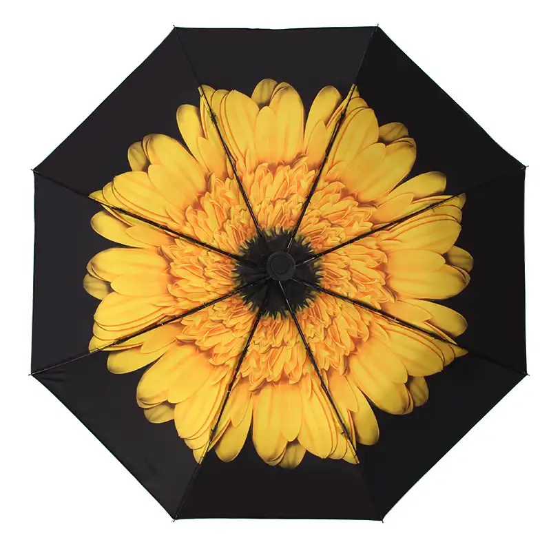Tropical Yellow Pineapples Rainproof and Windproof UV Protection Double Layer Folding Inverted Umbrella with C-Shaped Handle Reverse Umbrellas For Car Rain Outdoor