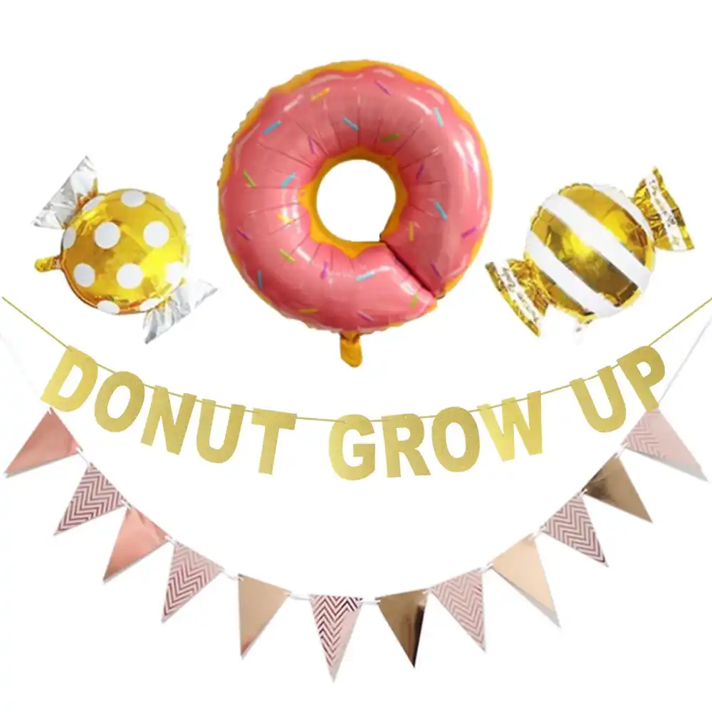 Donut Balloon Baby Shower 1st Birthday Party Decoration Donut Grow