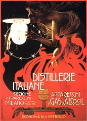 Vintage Advertising Poster Distillerie Italiane 1899 Classic Canvas Paintings Wall Posters Stickers Home Decor Gift | Дом и сад