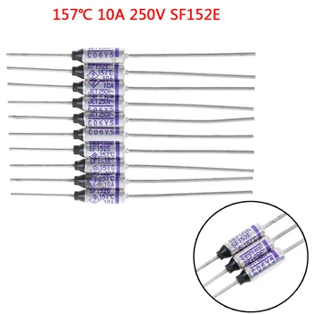 

10Pcs SF152E SEFUSE Cutoffs Thermal Fuse 157 Degree 10A 250V