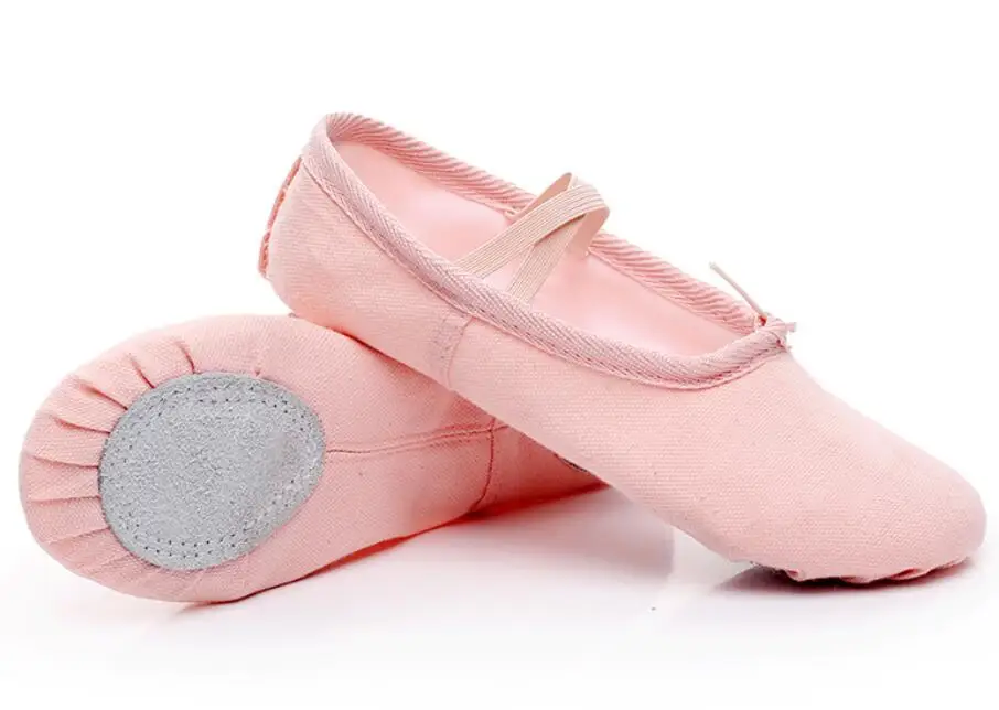 Professional Ballet Dance Shoes Yoga Slippers Indoor Exercising Shoes For Girls Women Canvas Falt Ballet Dancing Kids Girl Shoes - Цвет: light pink