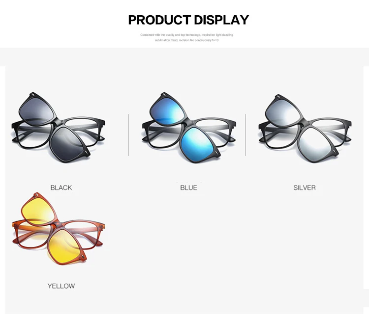 Оптическая оправа для очков Мужская Женская мода клип на магнитах Поляризованные солнечные очки близорукость очки оправа для мужчин YQ134