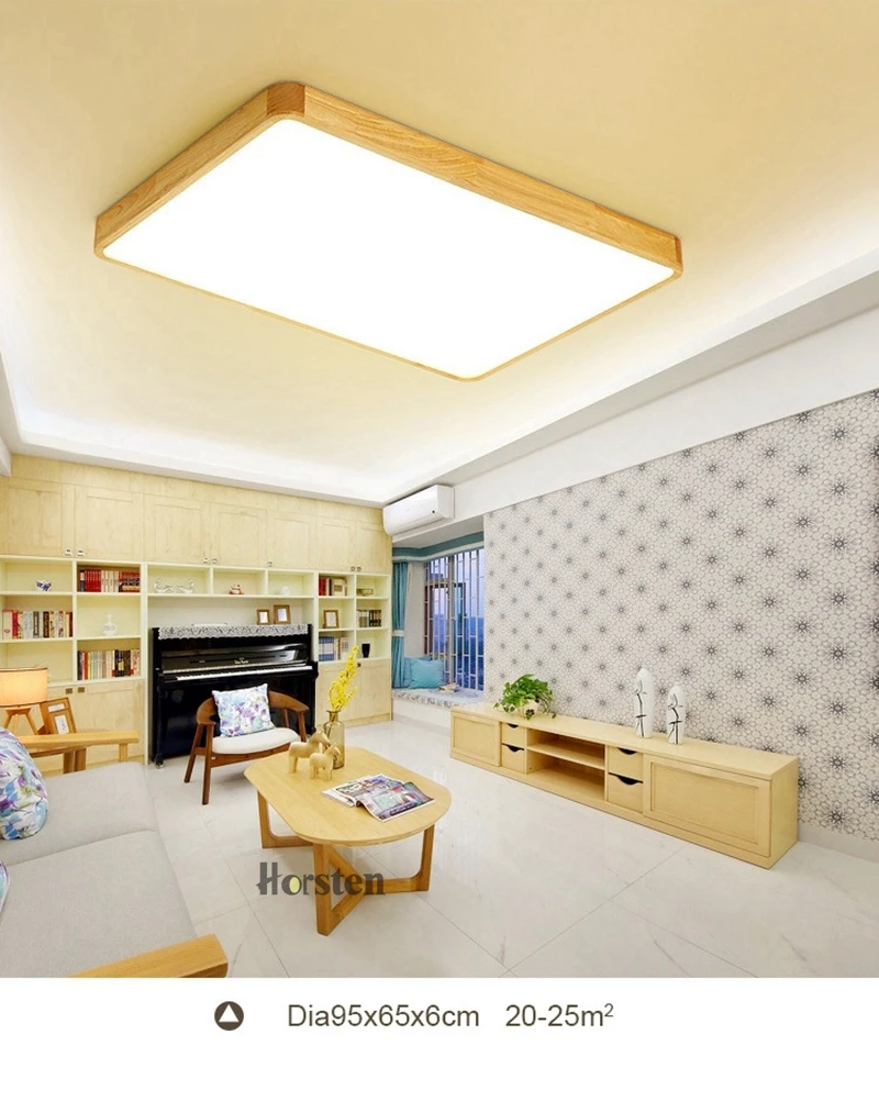 Nordic Simple Modern OAK Wood Ceiling Lamp Ultra thin Japanese LED Ceiling Lights For Bedroom Living Room Kitchen Study Balcony (10)
