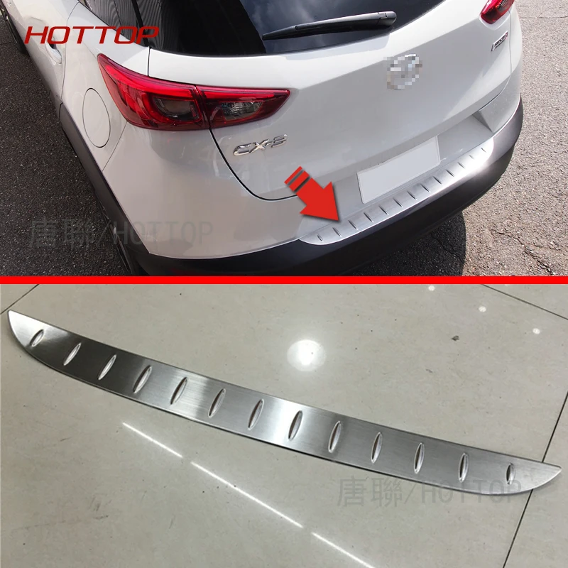Внешний задний бампер HOTTOP из нержавеющей стали для Mazda CX 3 2016 2017 подоконники