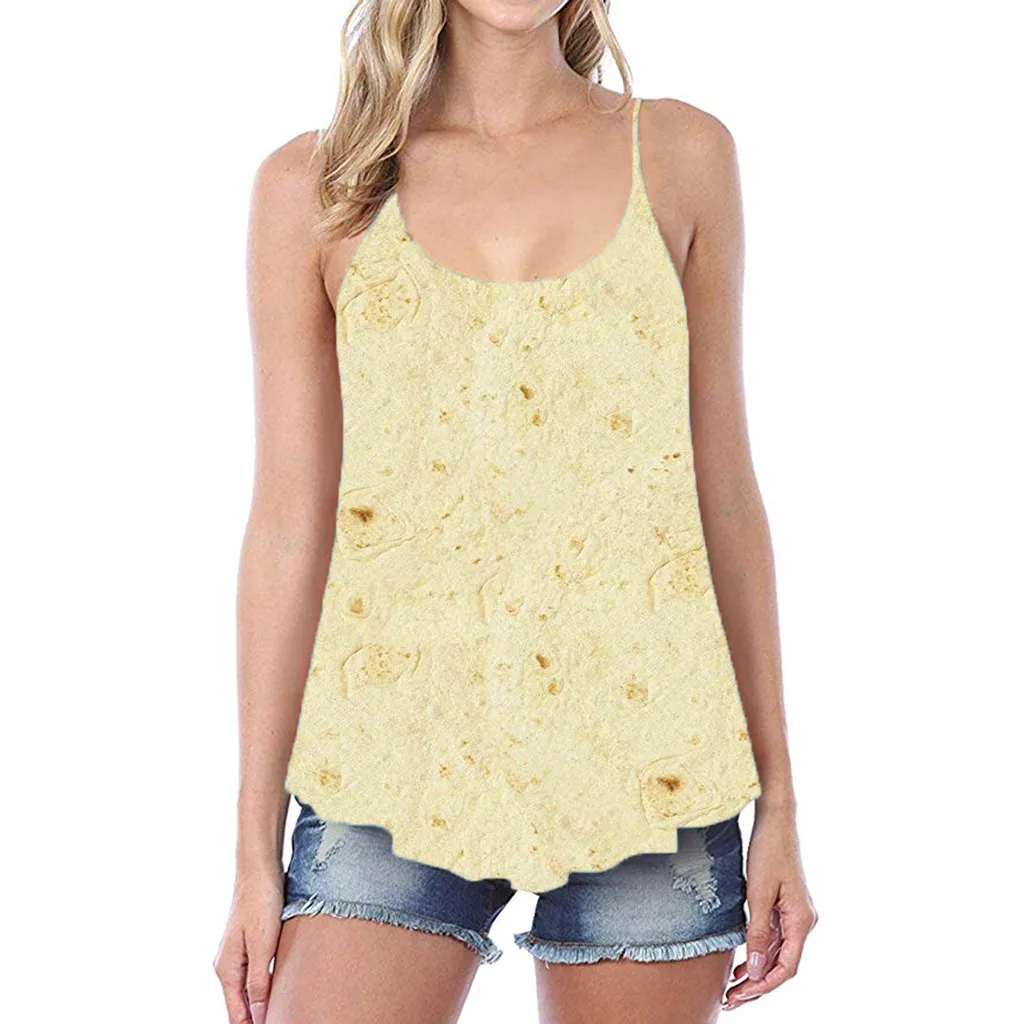 

SAGACE Plus Size Women Dress Mexican Pancakes Sleeveless Fashion Summer O-Neck Sling Dress dresses woman party plus size Summer