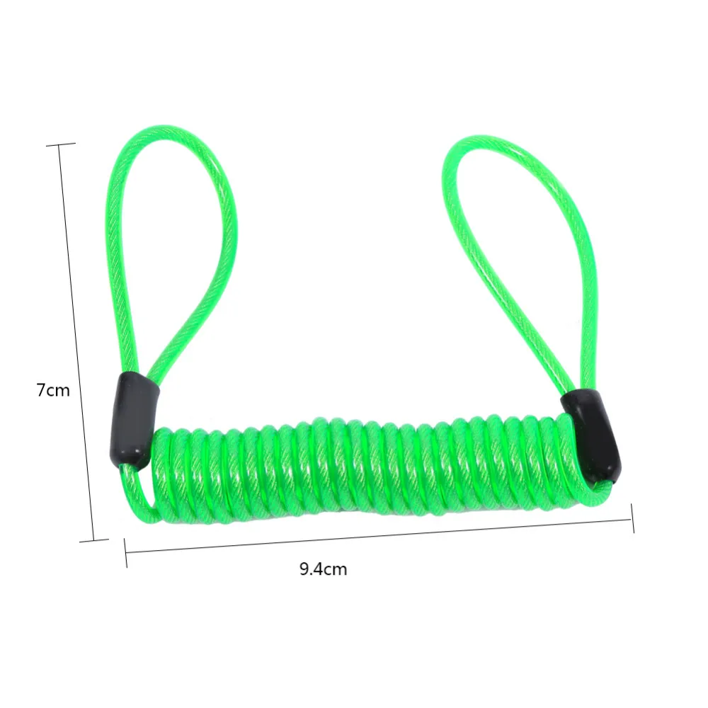 1,5 м мотоцикл замок для дисков кабель Противоугонный безопасности Весна напоминание провод катушки безопасные инструменты диск блокировочный трос автостайлинг